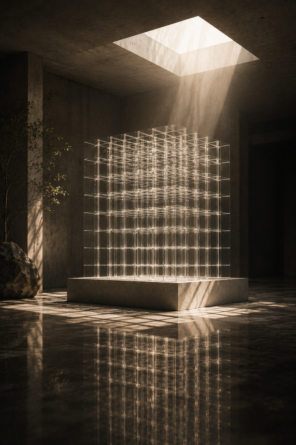 LATTICE illuminated spatial installation