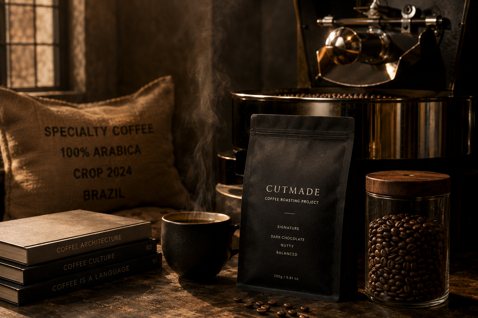 ROAST Coffee Branding primary visual